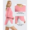 image:imageG4Free Womens UPF 50 UV Shirts Long Sleeve Workout Sun Shirt Outdoor Gym Hiking Tops Quick Dry Lightweight Casual YogaPink