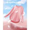 image:imageG4Free Womens UPF 50 UV Shirts Long Sleeve Workout Sun Shirt Outdoor Gym Hiking Tops Quick Dry Lightweight Casual YogaPink