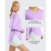 image:imageG4Free Womens UPF 50 UV Shirts Long Sleeve Workout Sun Shirt Outdoor Gym Hiking Tops Quick Dry Lightweight Casual YogaPurple