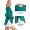 image:imageG4Free Womens UPF 50 UV Shirts Long Sleeve Workout Sun Shirt Outdoor Gym Hiking Tops Quick Dry Lightweight Casual YogaTeal
