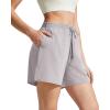 image:imageG4Free Chillwhisp Split Running Shorts for Women 3 Builtin Shorts for Athletic Workout GymPure Chime Gray