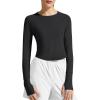image:imageG4Free Womens UPF 50 Long Sleeve Rash Guard Athletic ShirtBlack