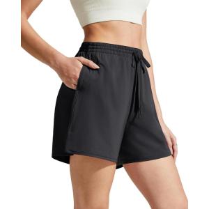 image:imageG4Free Chillwhisp Split Running Shorts for Women 3 Builtin Shorts for Athletic Workout GymBlackBlack