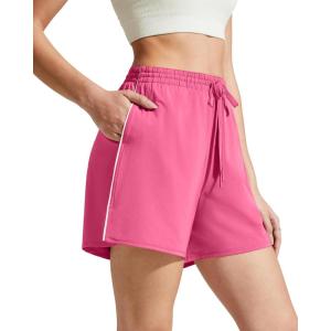 image:imageG4Free Chillwhisp Split Running Shorts for Women 3 Builtin Shorts for Athletic Workout GymRosy Pink