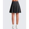 image:imageG4Free 20 Knee Length Tennis Skirts for Women High Waisted Golf Skorts Soft Athletic Builtin Shorts 3 PocketsBlack