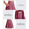 image:imageG4Free 20 Knee Length Tennis Skirts for Women High Waisted Golf Skorts Soft Athletic Builtin Shorts 3 PocketsDark Burgundy