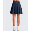 image:imageG4Free 20 Knee Length Tennis Skirts for Women High Waisted Golf Skorts Soft Athletic Builtin Shorts 3 PocketsDark Navy