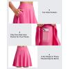 image:imageG4Free 20 Knee Length Tennis Skirts for Women High Waisted Golf Skorts Soft Athletic Builtin Shorts 3 PocketsRose Pink