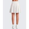 image:imageG4Free 20 Knee Length Tennis Skirts for Women High Waisted Golf Skorts Soft Athletic Builtin Shorts 3 PocketsWhite