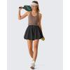 image:imageG4Free Chillwhisp Bubble Shorts for Women 3 Drawstring with Pockets Lightweight Workout Casual SkortBlack