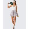 image:imageG4Free Chillwhisp Bubble Shorts for Women 3 Drawstring with Pockets Lightweight Workout Casual SkortChime Gray