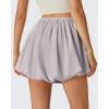 image:imageG4Free Chillwhisp Bubble Shorts for Women 3 Drawstring with Pockets Lightweight Workout Casual SkortChime Gray