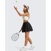 image:imageG4Free Chillwhisp Bubble Tennis Skirts for Women  14 Mini Athletic Ruffled Hem Casual Skorts Inner Shorts with 3 PocketsBlack