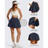 image:imageG4Free Chillwhisp Bubble Tennis Skirts for Women  14 Mini Athletic Ruffled Hem Casual Skorts Inner Shorts with 3 PocketsDark Navy