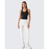 image:imageG4Free BareFeel Removable Padded Built in Bra Tank Tops Workout Racerback Yoga Tanks Athletic Gym Slim Fit TopBlack