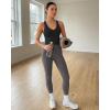 image:imageG4Free BareFeel Removable Padded Built in Bra Tank Tops Workout Racerback Yoga Tanks Athletic Gym Slim Fit TopBlack