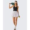image:imageG4Free BareFeel Removable Padded Built in Bra Tank Tops Workout Racerback Yoga Tanks Athletic Gym Slim Fit TopBlack