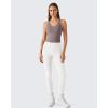 image:imageG4Free BareFeel Removable Padded Built in Bra Tank Tops Workout Racerback Yoga Tanks Athletic Gym Slim Fit TopTaupe