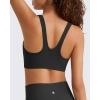 image:imageG4Free BareFeel Square Neck Sports Bra Padded for Women  Strappy Y Back Crop Tank Tops Workout CamisoleBlack