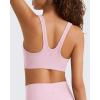 image:imageG4Free BareFeel Square Neck Sports Bra Padded for Women  Strappy Y Back Crop Tank Tops Workout CamisoleBlush
