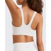 image:imageG4Free BareFeel Square Neck Sports Bra Padded for Women  Strappy Y Back Crop Tank Tops Workout CamisolePure White