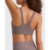 image:imageG4Free BareFeel Square Neck Sports Bra Padded for Women  Strappy Y Back Crop Tank Tops Workout CamisoleTaupe
