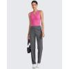 image:imageG4Free BareFeel Tennis Yoga Tank Tops Half Zip Workout Athletic Sleeveless Athleisure Tanks High Neck Gym Golf Slim FitHot Pink