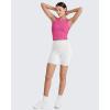 image:imageG4Free BareFeel Tennis Yoga Tank Tops Half Zip Workout Athletic Sleeveless Athleisure Tanks High Neck Gym Golf Slim FitHot Pink