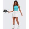 image:imageG4Free BareFeel Tennis Yoga Tank Tops Half Zip Workout Athletic Sleeveless Athleisure Tanks High Neck Gym Golf Slim FitSky Blue