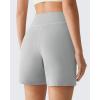image:imageG4Free EverGoing Athletic Shorts for Women  5 High Waisted Wide Leg Casual Shorts with PocketsLight Gray