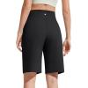 image:imageG4Free EverGoing Bermuda Shorts for Women 10  High Waisted Knee Length Athletic Casual Shorts with PocketsBlack