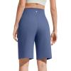 image:imageG4Free EverGoing Bermuda Shorts for Women 10  High Waisted Knee Length Athletic Casual Shorts with PocketsDenim Blue
