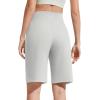 image:imageG4Free EverGoing Bermuda Shorts for Women 10  High Waisted Knee Length Athletic Casual Shorts with PocketsLight Gray