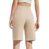 image:imageG4Free EverGoing Bermuda Shorts for Women 10  High Waisted Knee Length Athletic Casual Shorts with PocketsLight Khaki