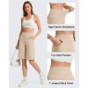 image:imageG4Free EverGoing Bermuda Shorts for Women 10  High Waisted Knee Length Athletic Casual Shorts with PocketsLight Khaki
