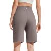 image:imageG4Free EverGoing Bermuda Shorts for Women 10  High Waisted Knee Length Athletic Casual Shorts with PocketsTaupe