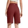 image:imageG4Free EverGoing Bermuda Shorts for Women 10  High Waisted Knee Length Athletic Casual Shorts with PocketsWine