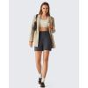 image:imageG4Free EverGoing Womens Athletic Shorts High Waisted 4  5 Running Yoga Summer Casual Shorts with PocketsDark Gray