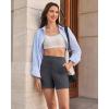 image:imageG4Free EverGoing Womens Athletic Shorts High Waisted 4  5 Running Yoga Summer Casual Shorts with PocketsDark Grey