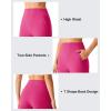 image:imageG4Free EverGoing Womens Athletic Shorts High Waisted 4  5 Running Yoga Summer Casual Shorts with PocketsHot Pink
