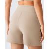 image:imageG4Free EverGoing Womens Athletic Shorts High Waisted 4  5 Running Yoga Summer Casual Shorts with PocketsLight Khaki