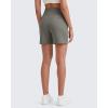 image:imageG4Free EverGoing Womens Athletic Shorts High Waisted 4  5 Running Yoga Summer Casual Shorts with PocketsMocha Brown