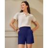 image:imageG4Free EverGoing Womens Athletic Shorts High Waisted 4  5 Running Yoga Summer Casual Shorts with PocketsRoyal Blue