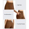 image:imageG4Free EverGoing Womens Bermuda Shorts with Pockets 10  Knee Length Athletic Casual Elastic Wasit Long ShortsDark Coffee