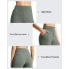 image:imageG4Free EverGoing Womens Bermuda Shorts with Pockets 10  Knee Length Athletic Casual Elastic Wasit Long ShortsGray Sage