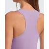 image:imageG4Free Lyocell Racerback Women Workout Tank Tops Ruch Side High Neck Muscle Tops for Gym Athletic YogaLight Purple