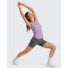 image:imageG4Free Lyocell Racerback Women Workout Tank Tops Ruch Side High Neck Muscle Tops for Gym Athletic YogaLight Purple