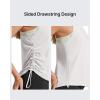 image:imageG4Free Lyocell Racerback Women Workout Tank Tops Ruch Side High Neck Muscle Tops for Gym Athletic YogaPure White