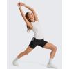 image:imageG4Free Lyocell Racerback Women Workout Tank Tops Ruch Side High Neck Muscle Tops for Gym Athletic YogaPure White