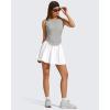 image:imageG4Free Lyocell Ruched Side Workout Tank Tops Woman High Neck Waist Length Gym Tanks Soft Relaxed Fit for TrainingLight Gray